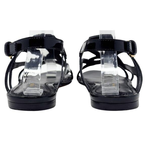 Louis Vuitton Black Patent Leather Sandals - Picture 5 of 9